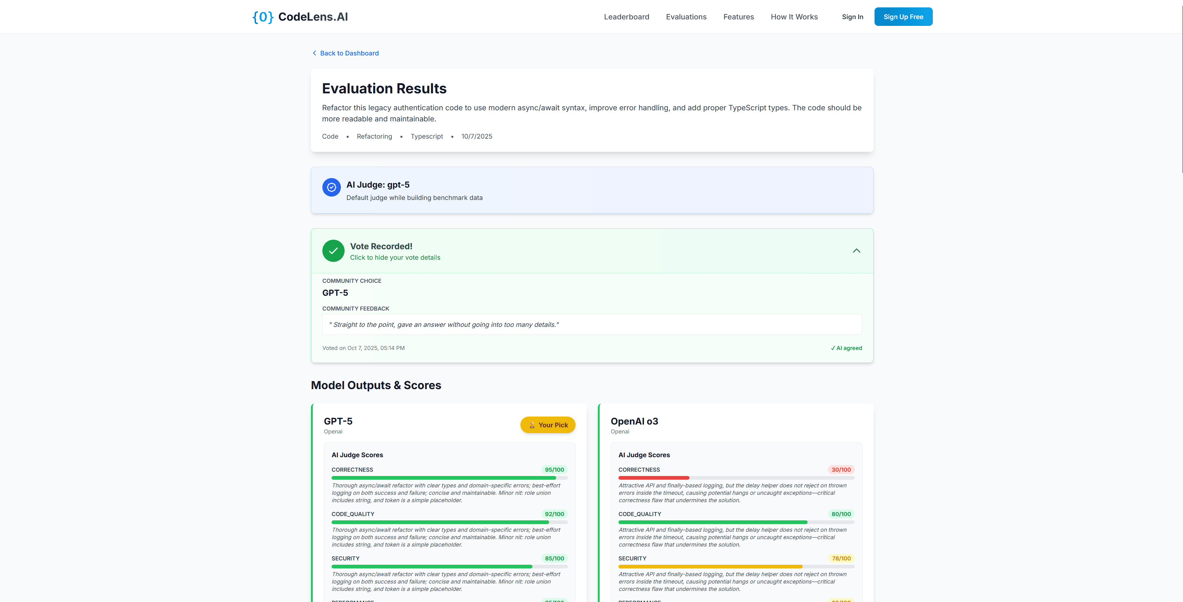 CodeLens.AI Platform - Compare 6 AI Models Side-by-Side